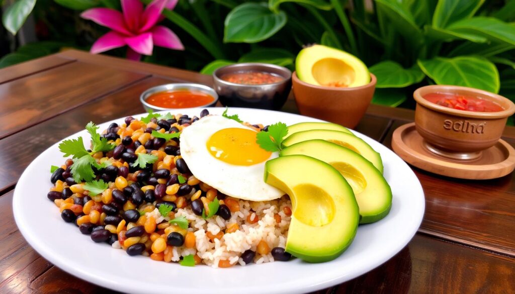 Gallo Pinto Traditionelles Costa Rica Essen